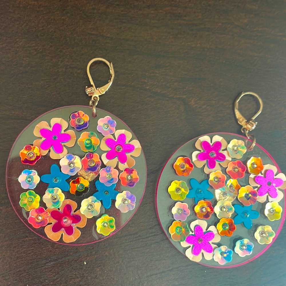 Betsey Johnson Flower Earrings